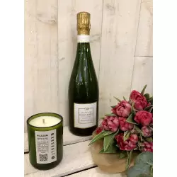 Coffret Champagne Brut Expression + Bougie 100% artisanale Assemblage Champagne Damien-Buffet