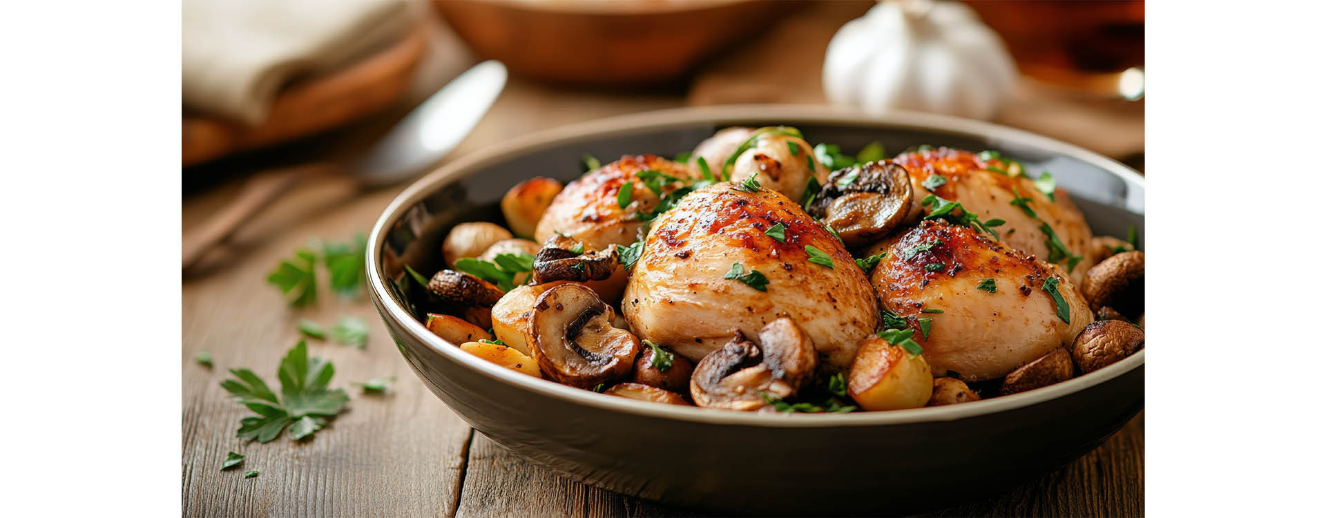 Quel vin avec le poulet aux champignons ? Blanc ou rouge