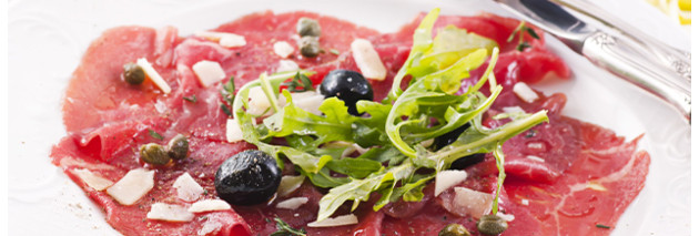 Beef carpaccio and wine: 2 perfect matches