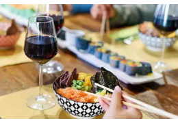 Which wine goes with a poke bowl?